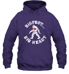 Bigfoot Heart Valentine's Day Lover Art Graphics Great Gift Hooded Sweatshirt Hooded Sweatshirt - FordPhuMy