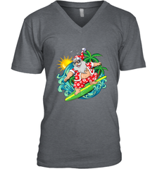 Christmas in July Santa Claus Hawaiian Surfing Gift Surf Men's V-Neck Men's V-Neck - FordPhuMy