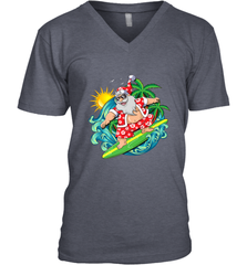 Christmas in July Santa Claus Hawaiian Surfing Gift Surf Men's V-Neck Men's V-Neck - FordPhuMy