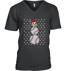UGLY CHRISTMAS Baseball Snowman Holiday Santa Funny Men Gift Men's V-Neck Men's V-Neck - FordPhuMy