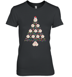 Baseball Balls Christmas Tree lights Xmas Gift Holiday Women's Premium T-Shirt