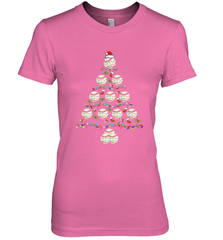 Baseball Balls Christmas Tree lights Xmas Gift Holiday Women's Premium T-Shirt Women's Premium T-Shirt - FordPhuMy