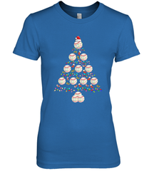 Baseball Balls Christmas Tree lights Xmas Gift Holiday Women's Premium T-Shirt Women's Premium T-Shirt - FordPhuMy