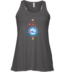 NBA Philadelphia 76ers Logo merry Christmas gilf Women's Racerback Tank Women's Racerback Tank - FordPhuMy