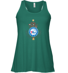 NBA Philadelphia 76ers Logo merry Christmas gilf Women's Racerback Tank Women's Racerback Tank - FordPhuMy