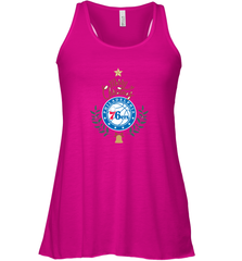NBA Philadelphia 76ers Logo merry Christmas gilf Women's Racerback Tank Women's Racerback Tank - FordPhuMy