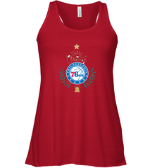 NBA Philadelphia 76ers Logo merry Christmas gilf Women's Racerback Tank Women's Racerback Tank - FordPhuMy
