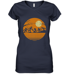 Disney Mickey Mouse and Friends Halloween Women's V-Neck T-Shirt