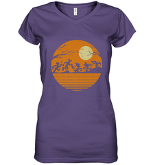 Disney Mickey Mouse and Friends Halloween Women's V-Neck T-Shirt Women's V-Neck T-Shirt - FordPhuMy