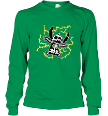 Disney Stitch Skeleton Halloween Long Sleeve T-Shirt Long Sleeve T-Shirt - FordPhuMy