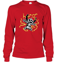Disney Stitch Skeleton Halloween Long Sleeve T-Shirt Long Sleeve T-Shirt - FordPhuMy