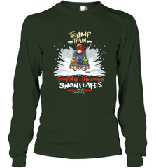 Trump Train 2020 Plow snowflakes Christmas Long Sleeve T-Shirt Long Sleeve T-Shirt - FordPhuMy