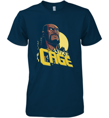 Marvel The Defenders Luke Cage Profile Men's Premium T-Shirt Men's Premium T-Shirt - FordPhuMy
