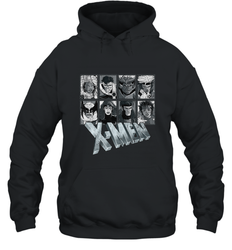 Marvel X Men Animated Series Halftone Retro 90s Hooded Sweatshirt
