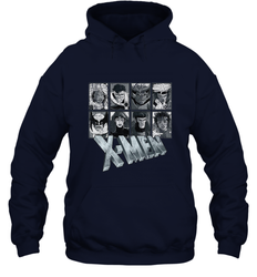 Marvel X Men Animated Series Halftone Retro 90s Hooded Sweatshirt