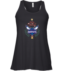 NBA Charlotte Hornets Logo merry Christmas gilf Women's Racerback Tank Women's Racerback Tank - FordPhuMy