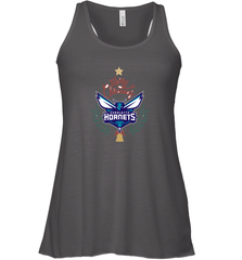 NBA Charlotte Hornets Logo merry Christmas gilf Women's Racerback Tank Women's Racerback Tank - FordPhuMy