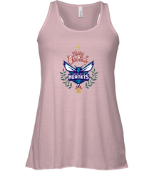 NBA Charlotte Hornets Logo merry Christmas gilf Women's Racerback Tank Women's Racerback Tank - FordPhuMy