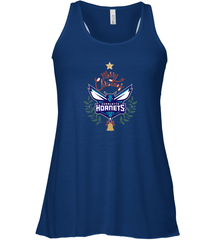 NBA Charlotte Hornets Logo merry Christmas gilf Women's Racerback Tank Women's Racerback Tank - FordPhuMy