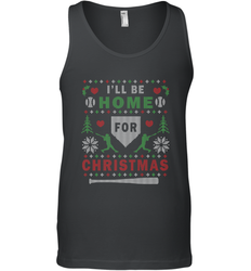 Premium Baseball Ugly Christmas Sweater Pattern Men's Tank Top