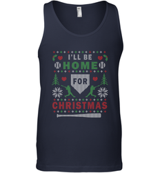 Premium Baseball Ugly Christmas Sweater Pattern Men's Tank Top