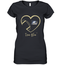 Georgia Southern Eagles Football Inside Heart  Team Women's V-Neck T-Shirt