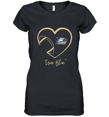 Georgia Southern Eagles Football Inside Heart  Team Women's V-Neck T-Shirt Women's V-Neck T-Shirt - FordPhuMy
