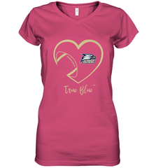 Georgia Southern Eagles Football Inside Heart  Team Women's V-Neck T-Shirt Women's V-Neck T-Shirt - FordPhuMy