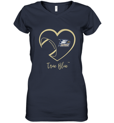 Georgia Southern Eagles Football Inside Heart  Team Women's V-Neck T-Shirt