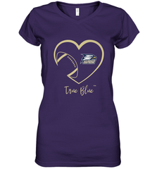 Georgia Southern Eagles Football Inside Heart  Team Women's V-Neck T-Shirt Women's V-Neck T-Shirt - FordPhuMy