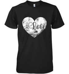 Love Valentines Day Heart Vintage Gift For Men Women Men's Premium T-Shirt Men's Premium T-Shirt - FordPhuMy