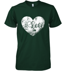 Love Valentines Day Heart Vintage Gift For Men Women Men's Premium T-Shirt Men's Premium T-Shirt - FordPhuMy