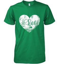 Love Valentines Day Heart Vintage Gift For Men Women Men's Premium T-Shirt