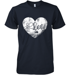 Love Valentines Day Heart Vintage Gift For Men Women Men's Premium T-Shirt Men's Premium T-Shirt - FordPhuMy