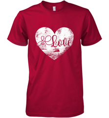 Love Valentines Day Heart Vintage Gift For Men Women Men's Premium T-Shirt Men's Premium T-Shirt - FordPhuMy