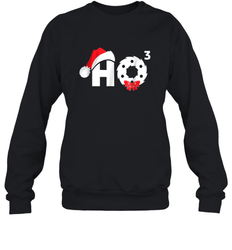 Santa HO HO3 Cubed Funny Christmas Crewneck Sweatshirt