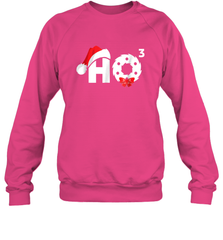 Santa HO HO3 Cubed Funny Christmas Crewneck Sweatshirt Crewneck Sweatshirt - FordPhuMy