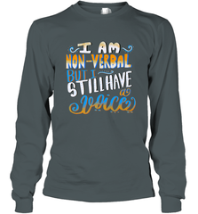 Special Needs NonVerbal Autism Awesome Long Sleeve T-Shirt Long Sleeve T-Shirt - FordPhuMy