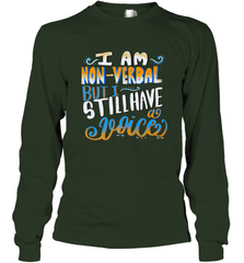 Special Needs NonVerbal Autism Awesome Long Sleeve T-Shirt Long Sleeve T-Shirt - FordPhuMy