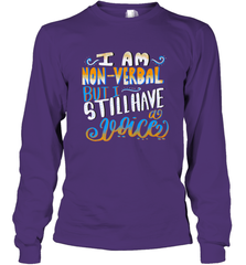 Special Needs NonVerbal Autism Awesome Long Sleeve T-Shirt Long Sleeve T-Shirt - FordPhuMy