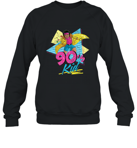 Marvel X Men Jubilee 90s Kid Neon Retro Crewneck Sweatshirt Crewneck Sweatshirt / Black / S Crewneck Sweatshirt - FordPhuMy