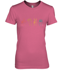 Love ASL Sign language Alphabet Valentines Day Gift idea Women's Premium T-Shirt Women's Premium T-Shirt - FordPhuMy