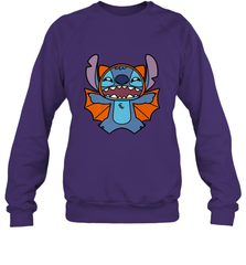 Disney Stitch Bat Halloween Costume Crewneck Sweatshirt Crewneck Sweatshirt - FordPhuMy