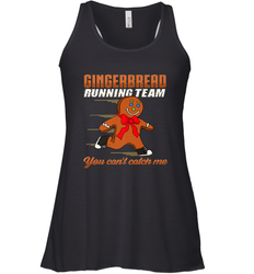 Christmas Gingerbread Man Cookie Gingerbread Running Team Women's Racerback Tank