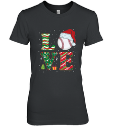 Funny Kid Boys Love Baseball Christmas Ball Santa Hat Gift Women's Premium T-Shirt