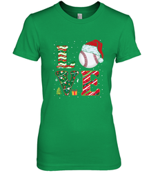 Funny Kid Boys Love Baseball Christmas Ball Santa Hat Gift Women's Premium T-Shirt