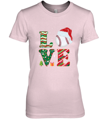 Funny Kid Boys Love Baseball Christmas Ball Santa Hat Gift Women's Premium T-Shirt Women's Premium T-Shirt - FordPhuMy