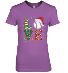 Funny Kid Boys Love Baseball Christmas Ball Santa Hat Gift Women's Premium T-Shirt Women's Premium T-Shirt - FordPhuMy