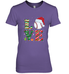 Funny Kid Boys Love Baseball Christmas Ball Santa Hat Gift Women's Premium T-Shirt Women's Premium T-Shirt - FordPhuMy