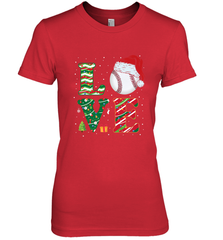 Funny Kid Boys Love Baseball Christmas Ball Santa Hat Gift Women's Premium T-Shirt Women's Premium T-Shirt - FordPhuMy